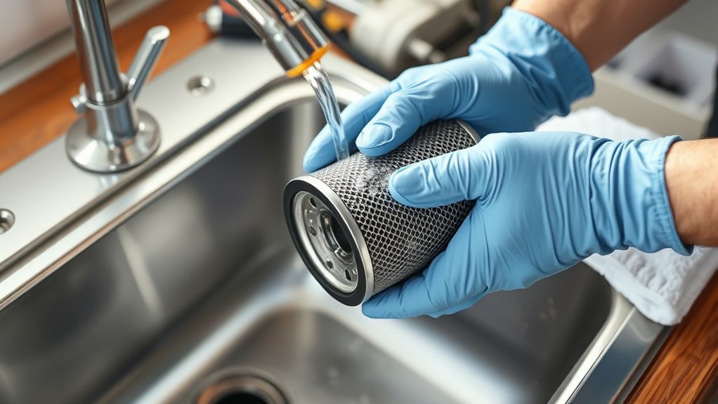 clean and replace filter