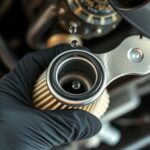 remove oil filter safely