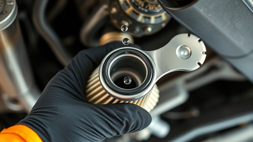 remove oil filter safely